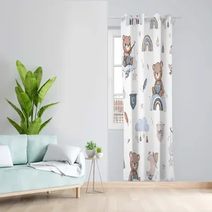 پرده طرح کودک مدل مخمل پانچی کد 5149 z سایز 140x200 سانتی متر