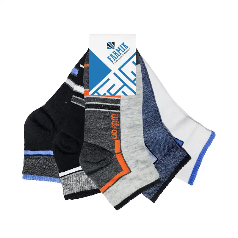 جوراب ورزشی مردانه مدل FM555-M5 مجموعه 5 عددی