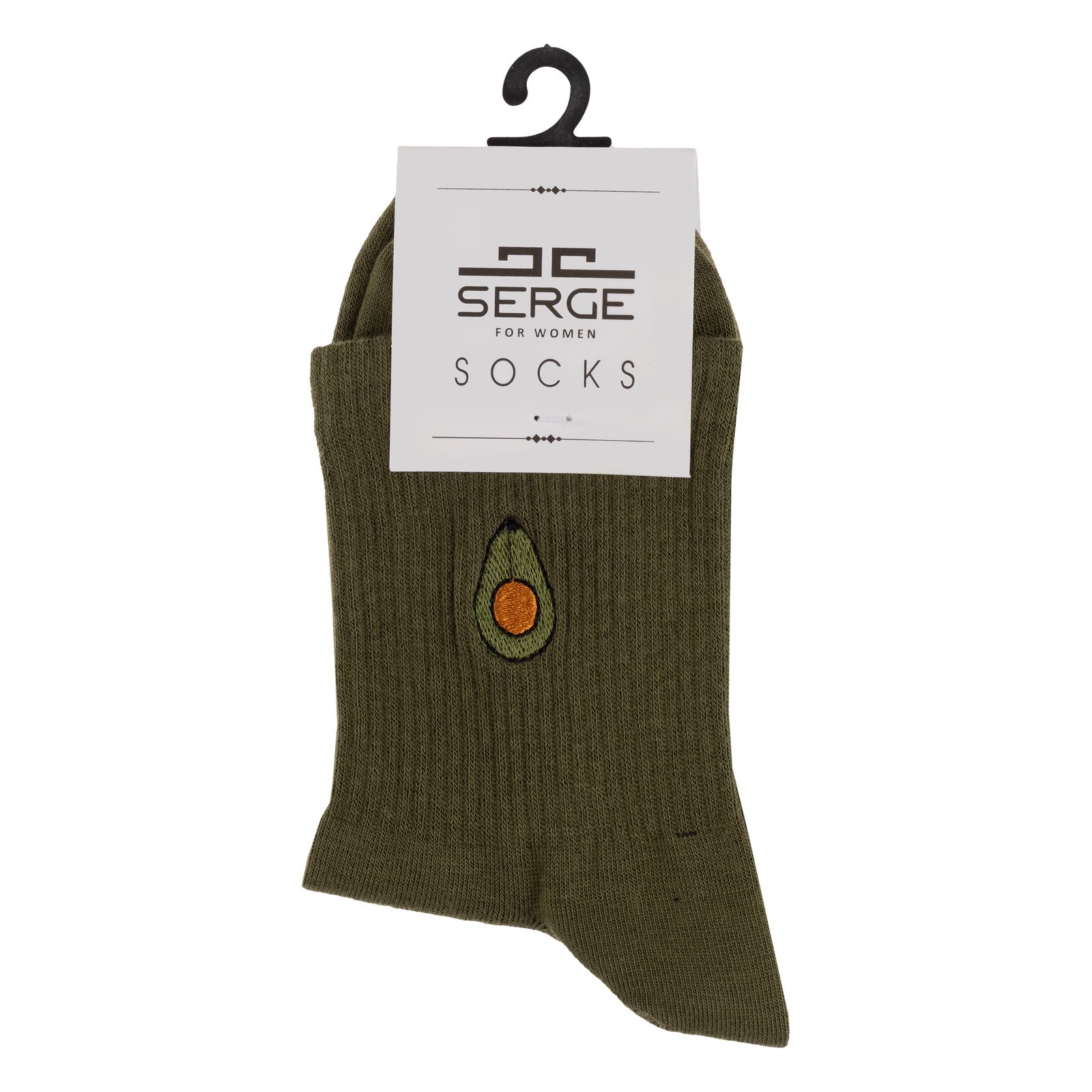جوراب ساق بلند زنانه سرژه مدل  آووکادو کد 255103