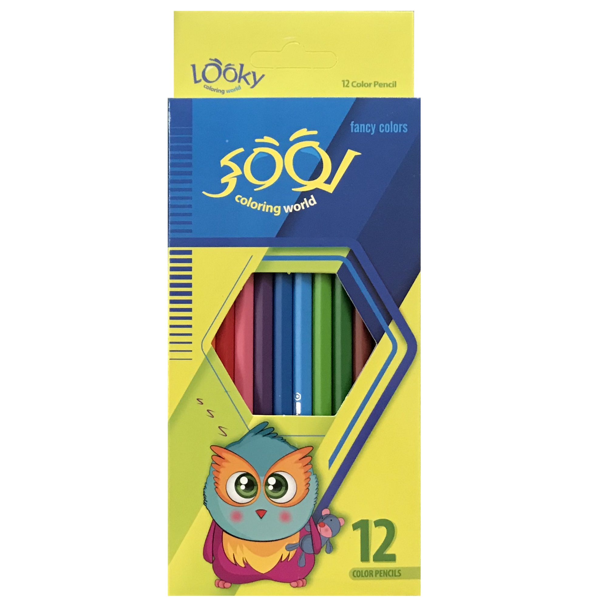 مداد رنگی 12 رنگ لوکی مدل Owl