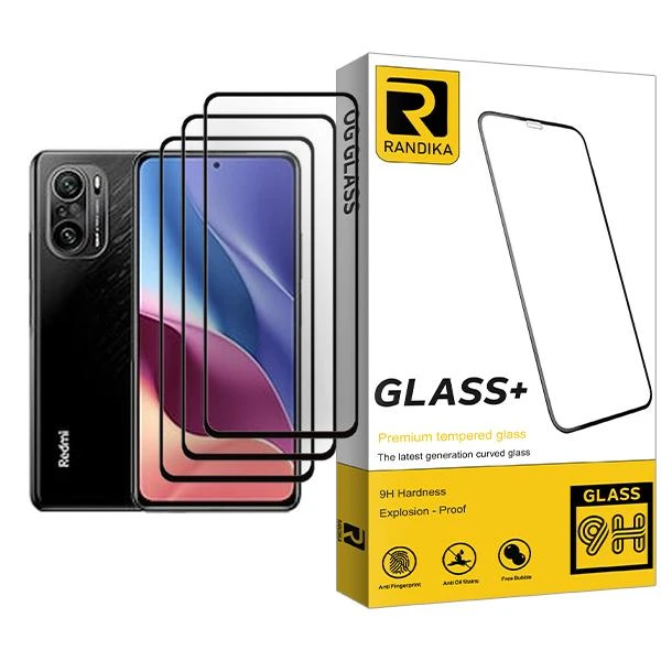 محافظ صفحه نمایش راندیکا مدل Randika Glass MIX003 مناسب برای گوشی موبایل شیائومی Redmi K40 Pro plus بسته سه عددی