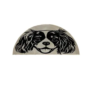 پادری مدل نیم دایره طرح سگ کد 9417 سایز 90×45 سانتی متر