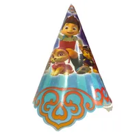 کلاه تولد مسترتم طرح سگهای نگهبان بسته بندی 8 عددی