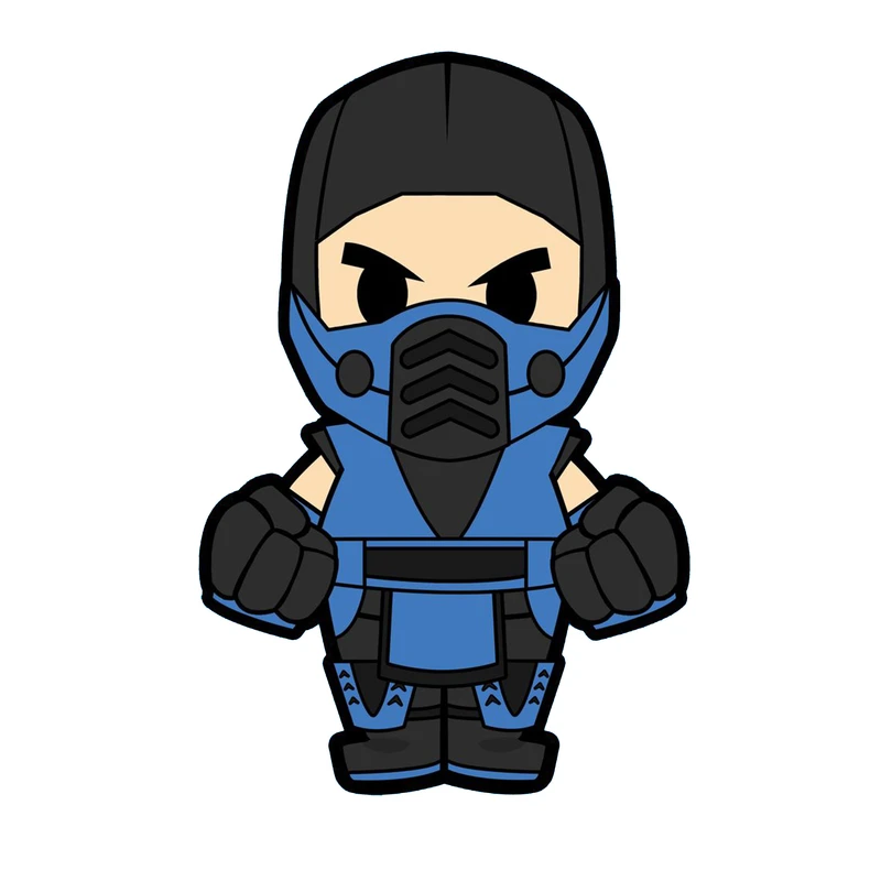 استیکر لپ تاپ و موبایل مدل بازی طرح سابزیرو مورتال کومبت Sub-Zero Mortal Kombat کد 4796