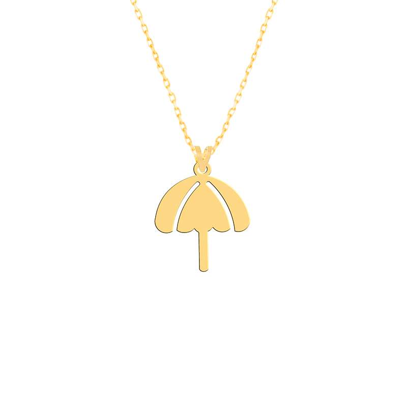 گردنبند طلا 18 عیار زنانه فرشته مدل چتر WNLZ-000529 گردنبند طلا 18 عیار زنانه فرشته مدل چتر WNLZ-000529