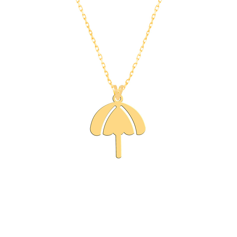 گردنبند طلا 18 عیار زنانه فرشته مدل چتر WNLZ-000529 گردنبند طلا 18 عیار زنانه فرشته مدل چتر WNLZ-000529