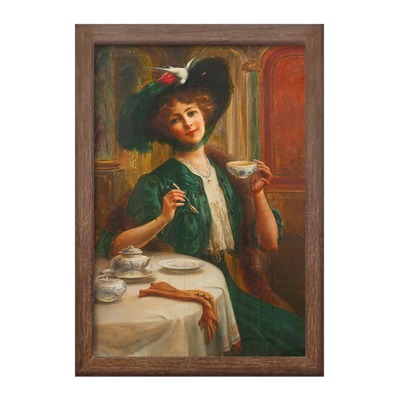 تابلو خندالو طرح نقاشی سبک و وقار اثر امیلی ورنون کد F12219