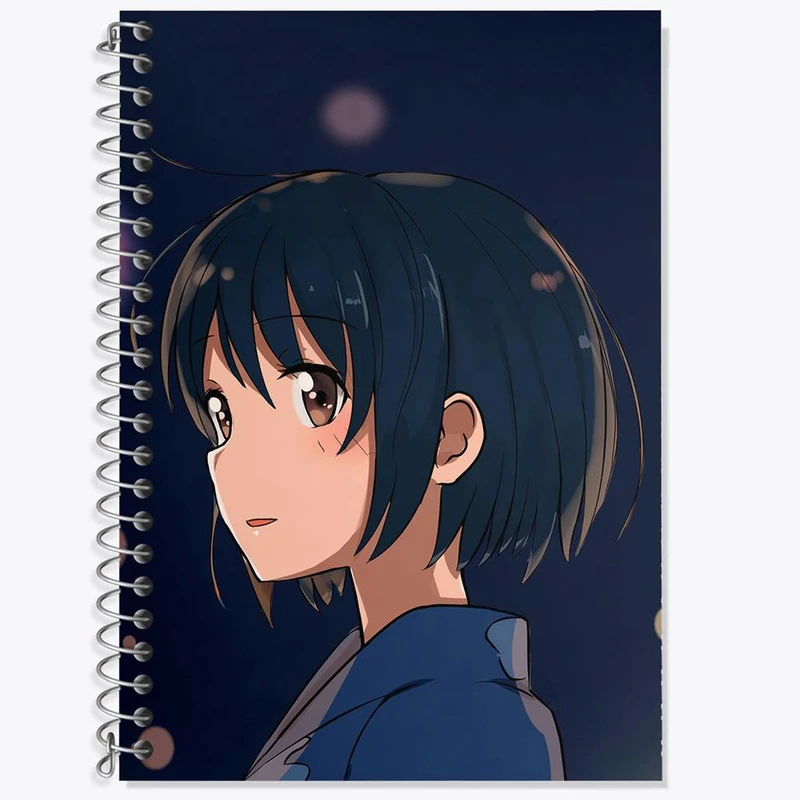 دفتر زبان 50 برگ خندالو مدل سه خط طرح میتسویا میامیزو انیمه یورنیم Your Name کد 16270