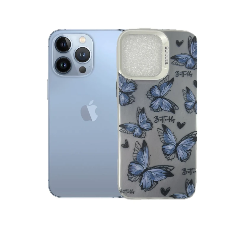 کاور طرح پرواز پروانه مناسب برای گوشی موبایل اپل iPhone 13 Pro Max