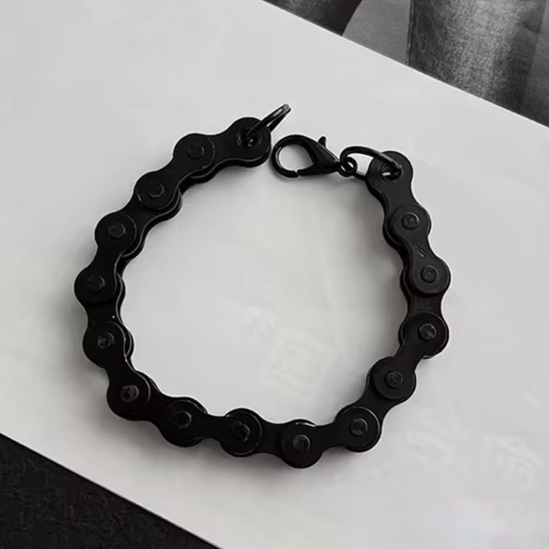 دستبند مردانه مدل زنجیر دوچرخه
