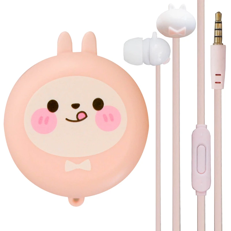 هندزفری طرح فانتزی خرگوش مدل Cute Rabbite-kiki-393 به همراه کیف هندزفری