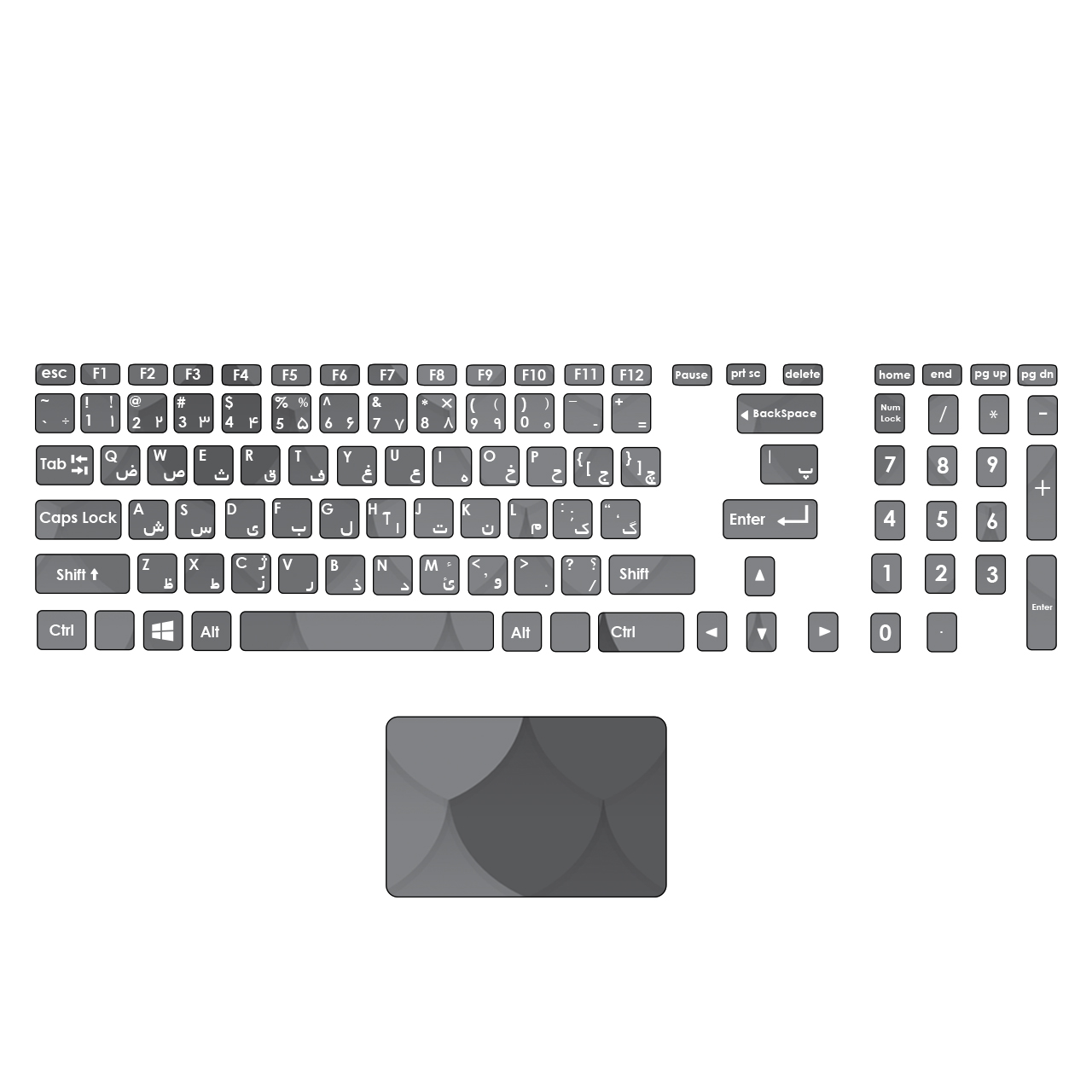 نقد و بررسی استیکر لپ تاپ صالسو آرت مدل 14 hk به همراه برچسب حروف فارسی کیبورد توسط خریداران