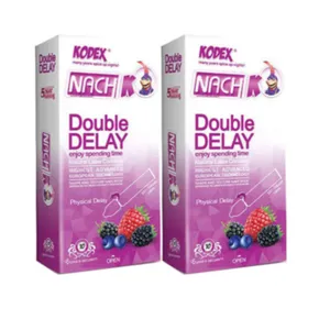 کاندوم تاخیری دوبل ناچ مدل Double Delay دوبسته 12 عددی