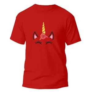 تی شرت آستین کوتاه دخترانه مدل Unicorn کد 015