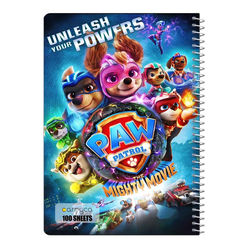 دفتر مشق 100 برگ سیمی کارنیکا طرح سگ های نگهبان paw patrol کد 96219