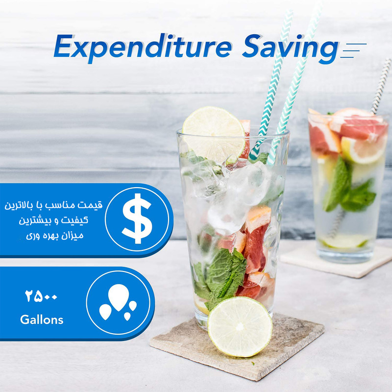 فیلتر دستگاه تصفیه آب یخچال و فریزر لابستر مدل INLINE-L3 مجموعه 3 عددی