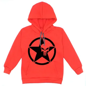 هودی پسرانه مدل ستاره W14 رنگ قرمز