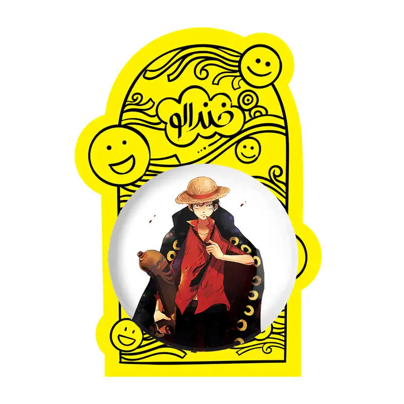 آینه جیبی خندالو مدل لوفی انیمه وان پیس One Piece  کد 17255