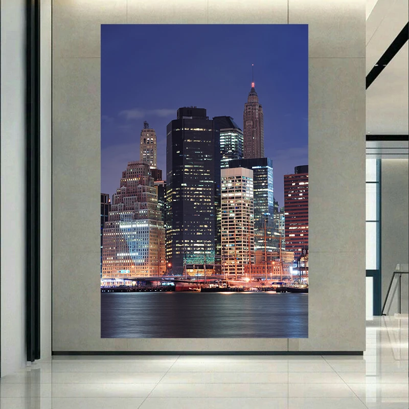 تابلو بوم طرح نیویورک سیتی مدل آسمان خراش کد AR305043