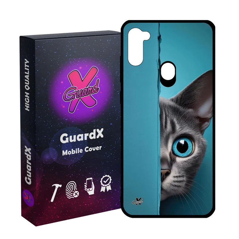کاور گارد ایکس طرح گربه مدل Glass10673 مناسب برای گوشی موبایل سامسونگ Galaxy A11/M11