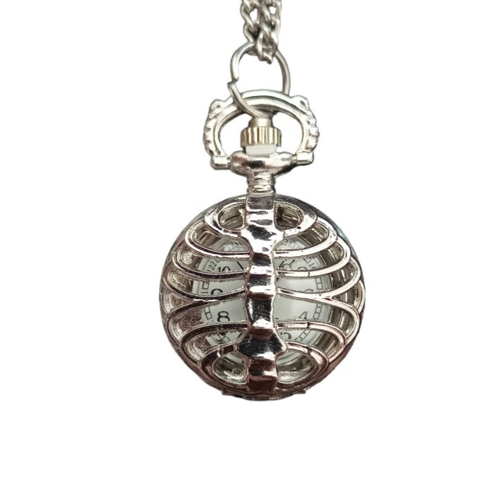 ساعت گردنبندی عقربه ای مدل اسکلت