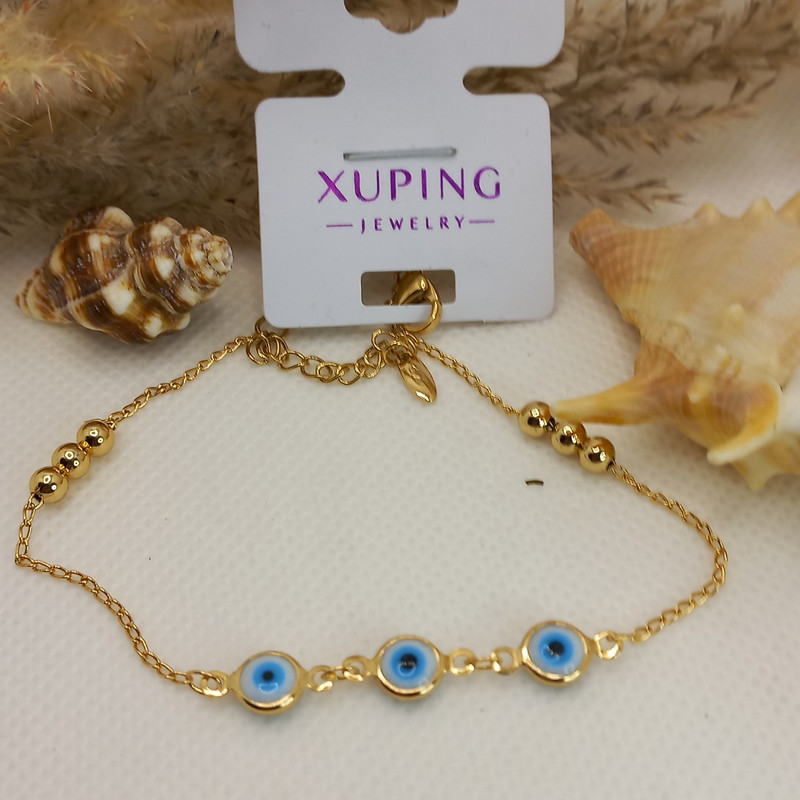 دستبند زنانه ژوپینگ مدل چشم نظر کد XP 015 به همراه جعبه