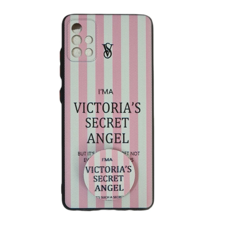 کاور طرح دخترانه کد 5160 مناسب برای گوشی موبایل سامسونگ Galaxy A51 به همراه پاپ سوکت