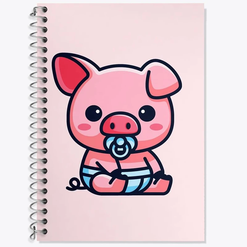 دفتر لغت 50 برگ خندالو مدل خوک کد 28348