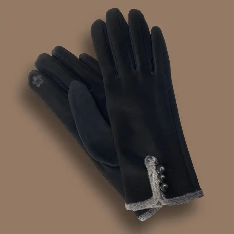 دستکش زنانه مدل لبه خز 02