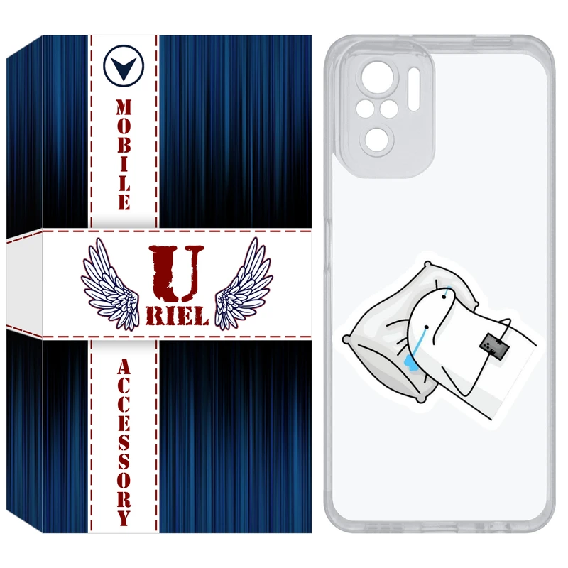 کاور یوریل قاب مدل Clear کد 81 طرح غمگین مناسب برای گوشی موبایل شیائومی Redmi Note 10 4G / Note 10S / Poco M5s