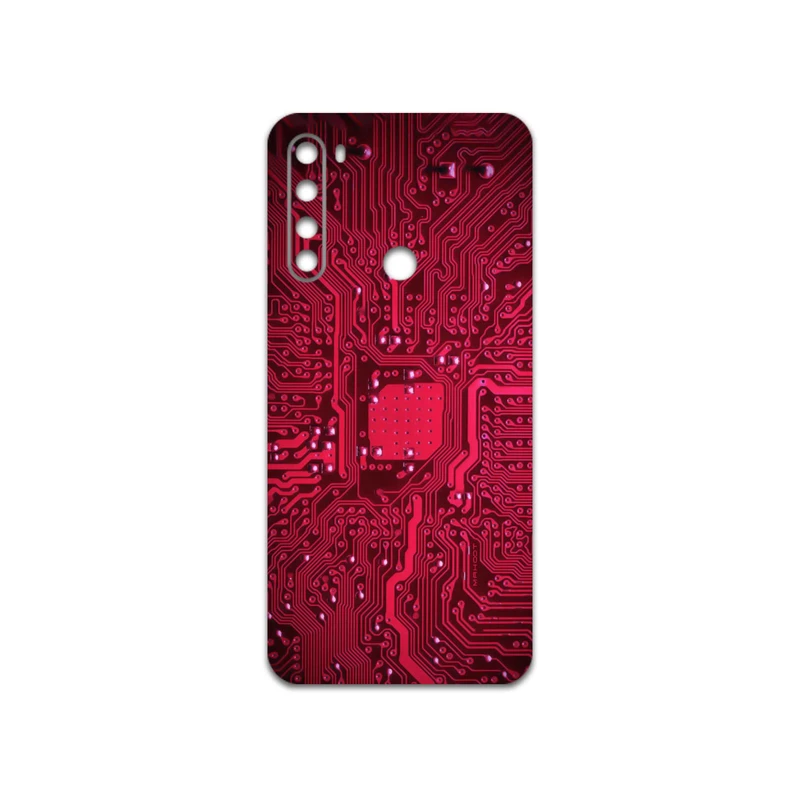 برچسب پوششی ماهوت مدل Red-Printed-Circuit-Board مناسب برای گوشی موبایل شیائومی Redmi Note 8 2021