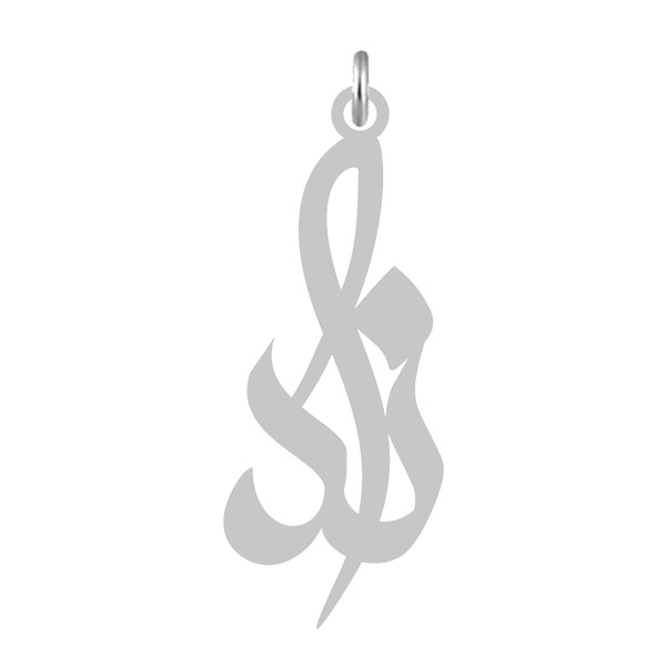 آویز گردنبند نقره کرابو طرح ندا مدل Kn2-553