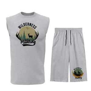 ست تاپ و شلوارک مردانه مدل H036W