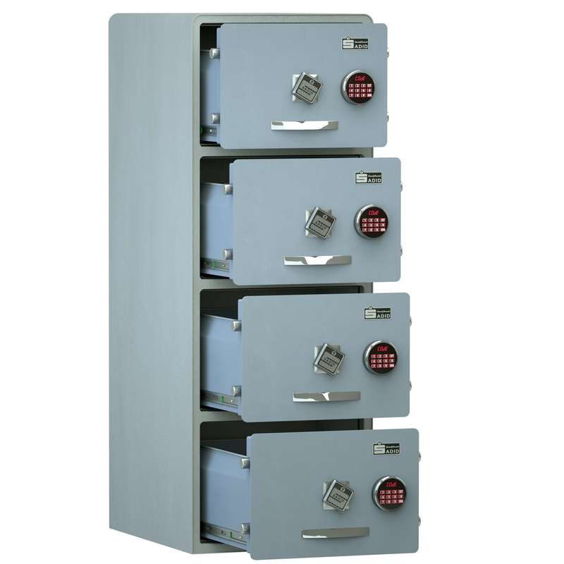 گاوصندوق الکترونیکی سدید مدل فایل 4 کشو 1400PROAC