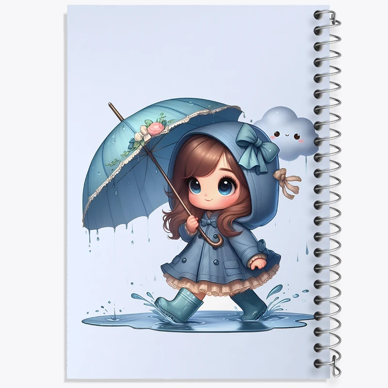 دفتر نقاشی 50 برگ خندالو طرح دخترانه کیوت کد N4563