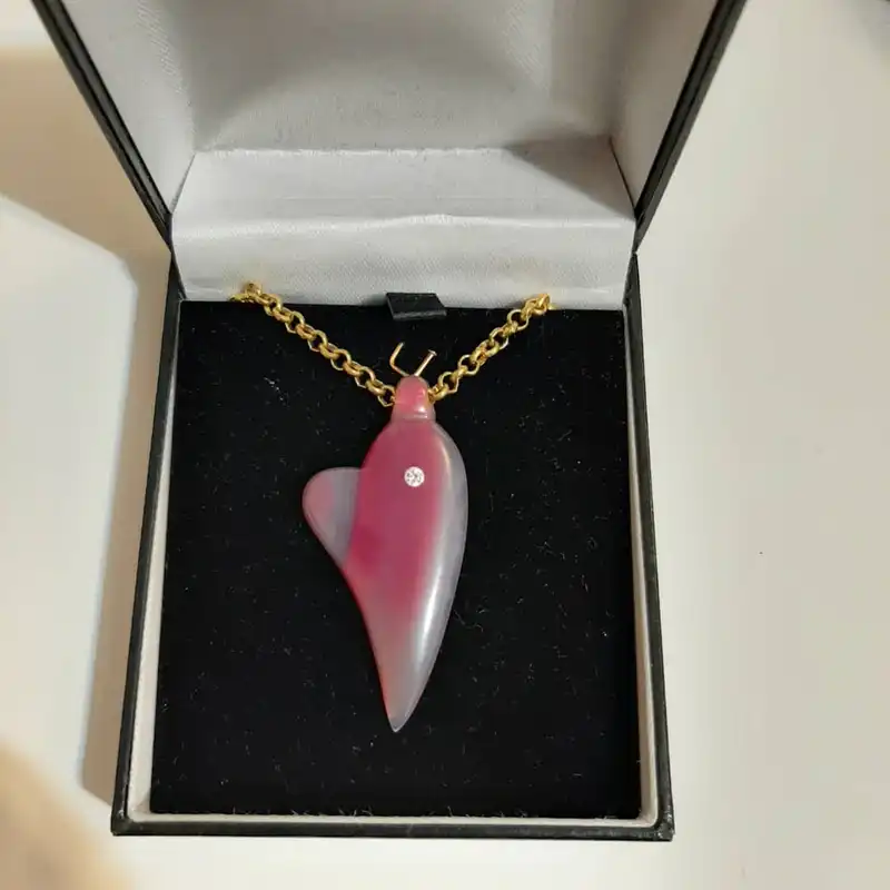 آویز گردنبند زنانه مدل قلب فانتزی