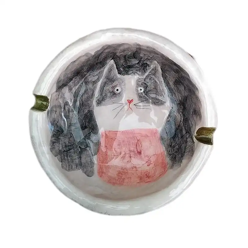 زیر سیگاری سرامیکی مدل گربه