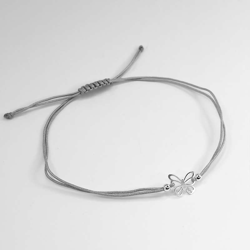 پابند نقره زنانه اکسسورایز مدل پروانه