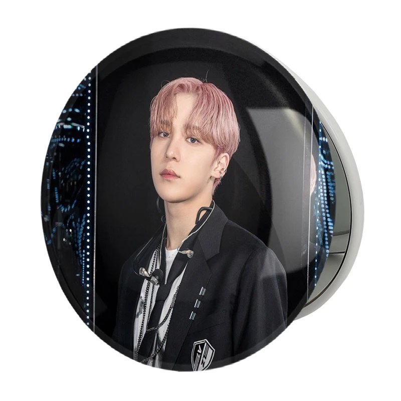 آینه جیبی خندالو طرح یونهو گروه ایتیز ATEEZ مدل تاشو کد 21211 