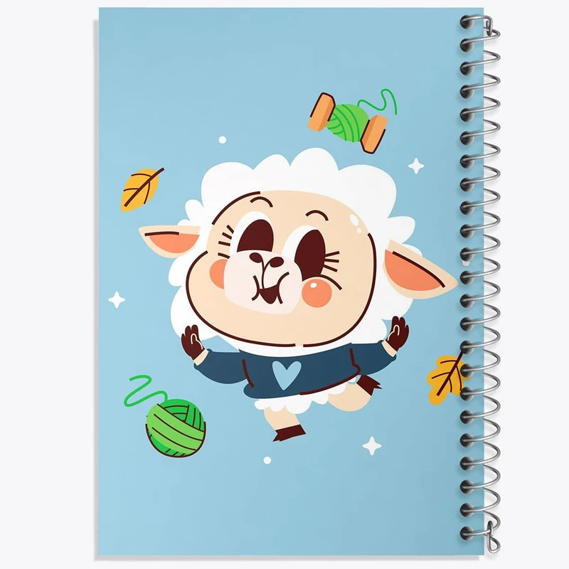 دفتر مشق 100 برگ خندالو طرح گوسفند بامزه کد 29364