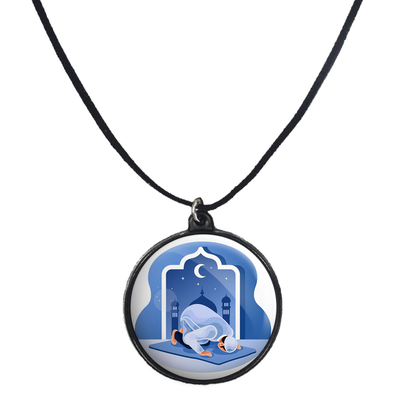 گردنبند پرمانه طرح جشن تکلیف کد pmb.25779 مدل دو طرفه