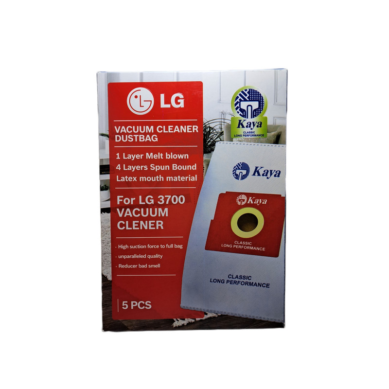 پاکت جاروبرقی کایا مدل 3700 مناسب برای جاروبرقی الجی بسته 5 عددی