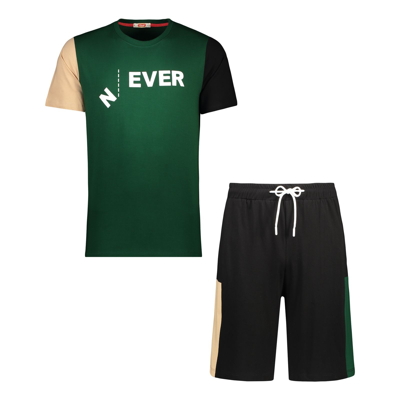 ست تی شرت و شلوارک مردانه مادر مدل دایان کد 486512 - - 26