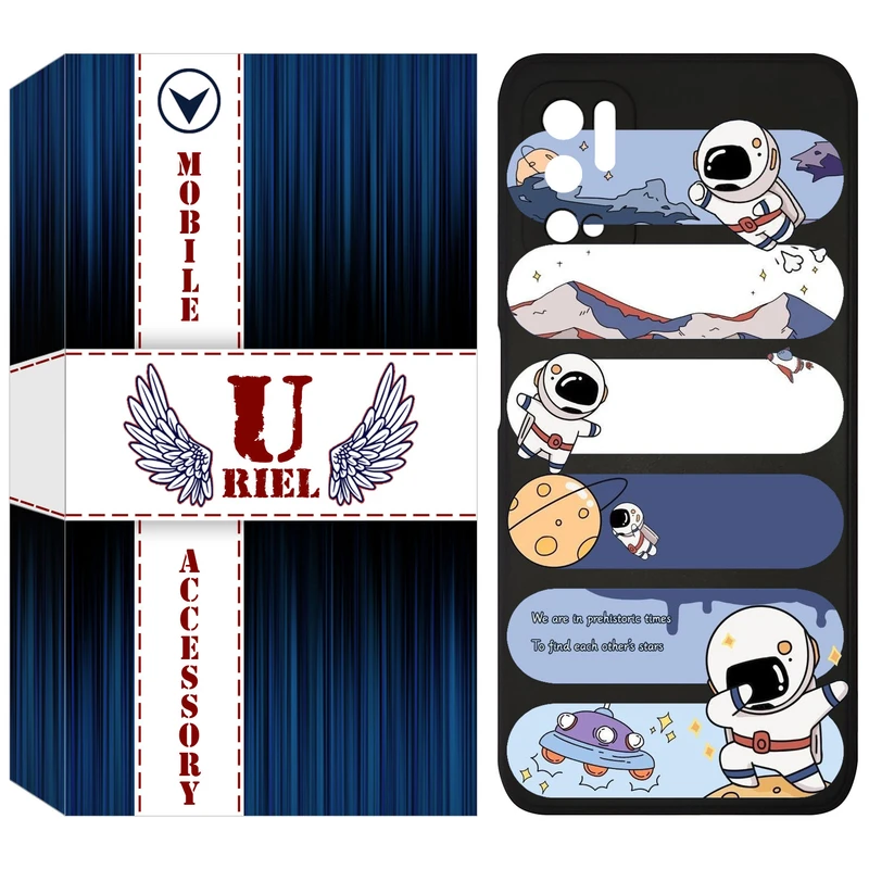 کاور یوریل مدل KSH کد 30 طرح کهکشان مناسب برای گوشی موبایل شیائومی Redmi Note 10 5G