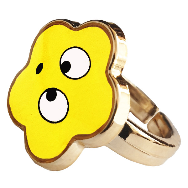 انگشتر دخترانه طرح استیکر کد 55