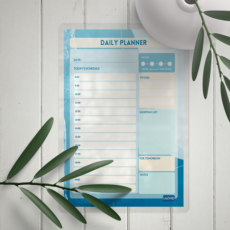 تخته وایت برد لاژید مدل پلنر برنامه ریزی کد PL060 سایز 20*30 سانتی متر