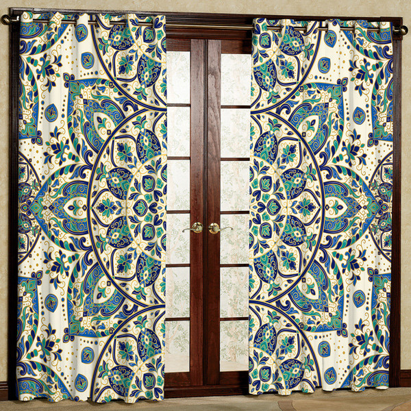 پرده مدل چاپی هازان پانچی کد 585 سایز 200x140 سانتی متر