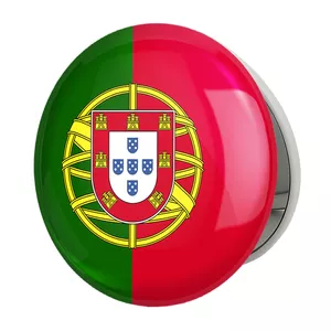 آینه جیبی خندالو طرح پرچم پرتغال مدل تاشو کد 20537 