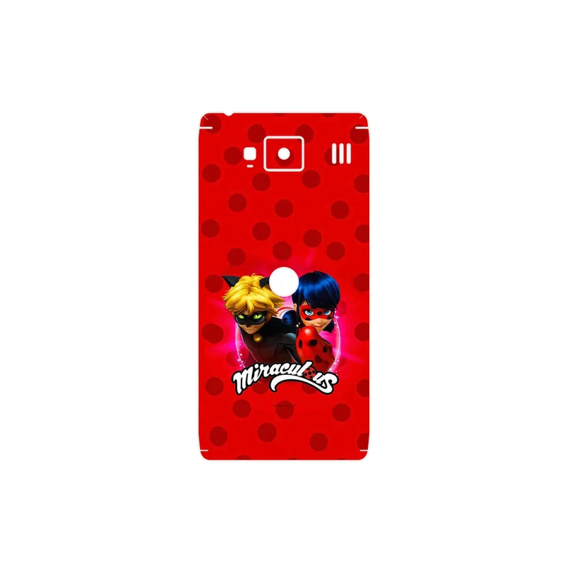 برچسب پوششی ماهوت مدل Ladybug and Cat Noir مناسب برای گوشی موبایل موتورولا Droid Razr HD
