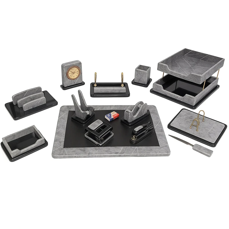 ست 14 تکه لوازم اداری رومیزی قائم مدل مدیریتی کد 115